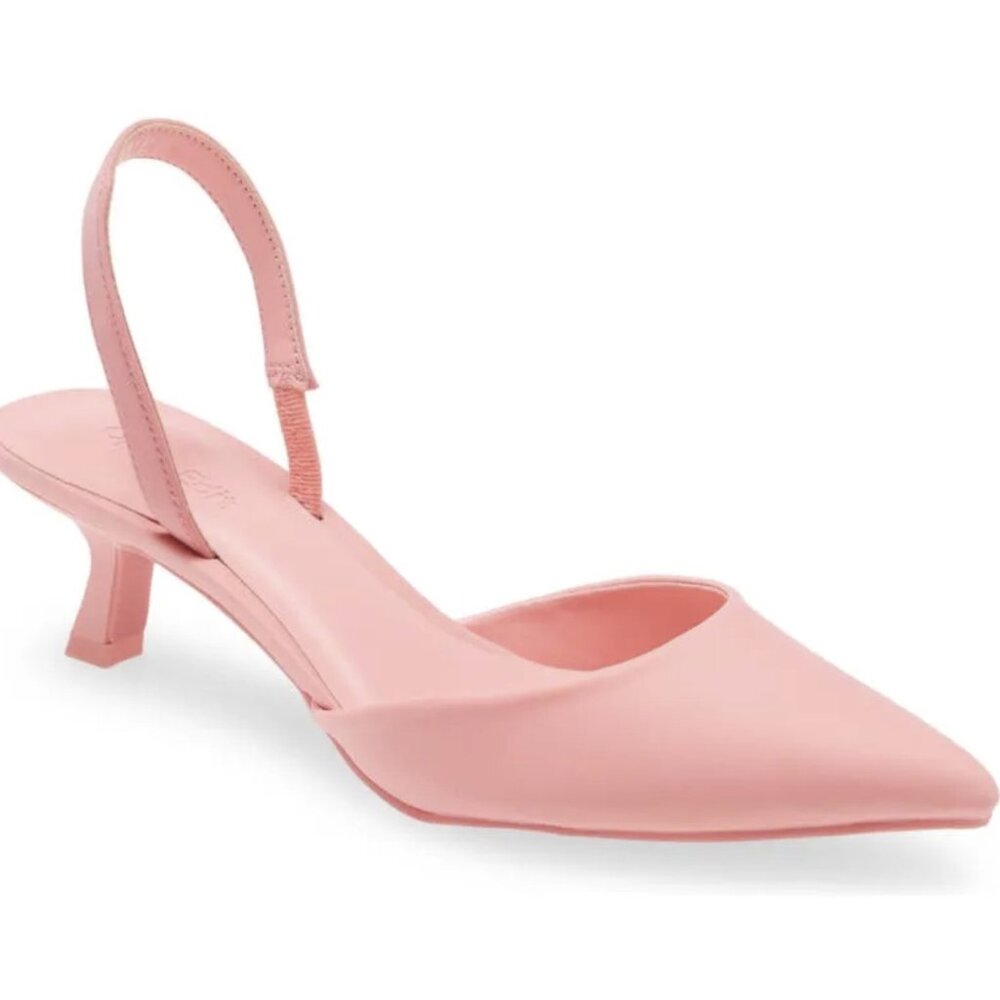 Cammie Kitten Heel Slingback Pump Open Edit, size 6